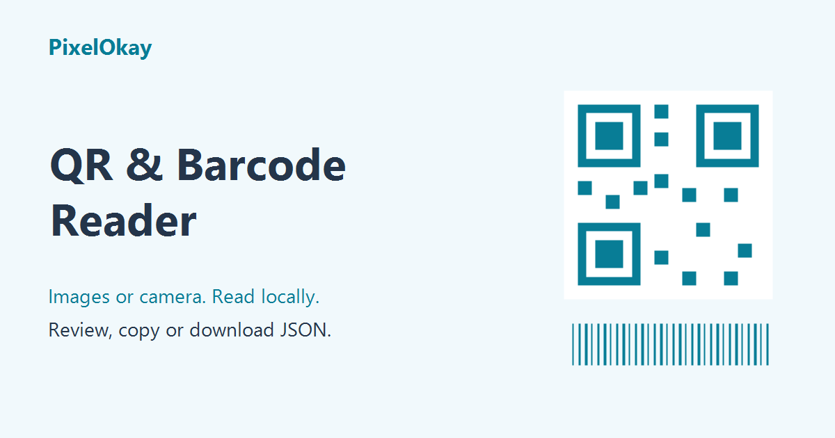 QR & Barcode Reader - Images & Camera | PixelOkay